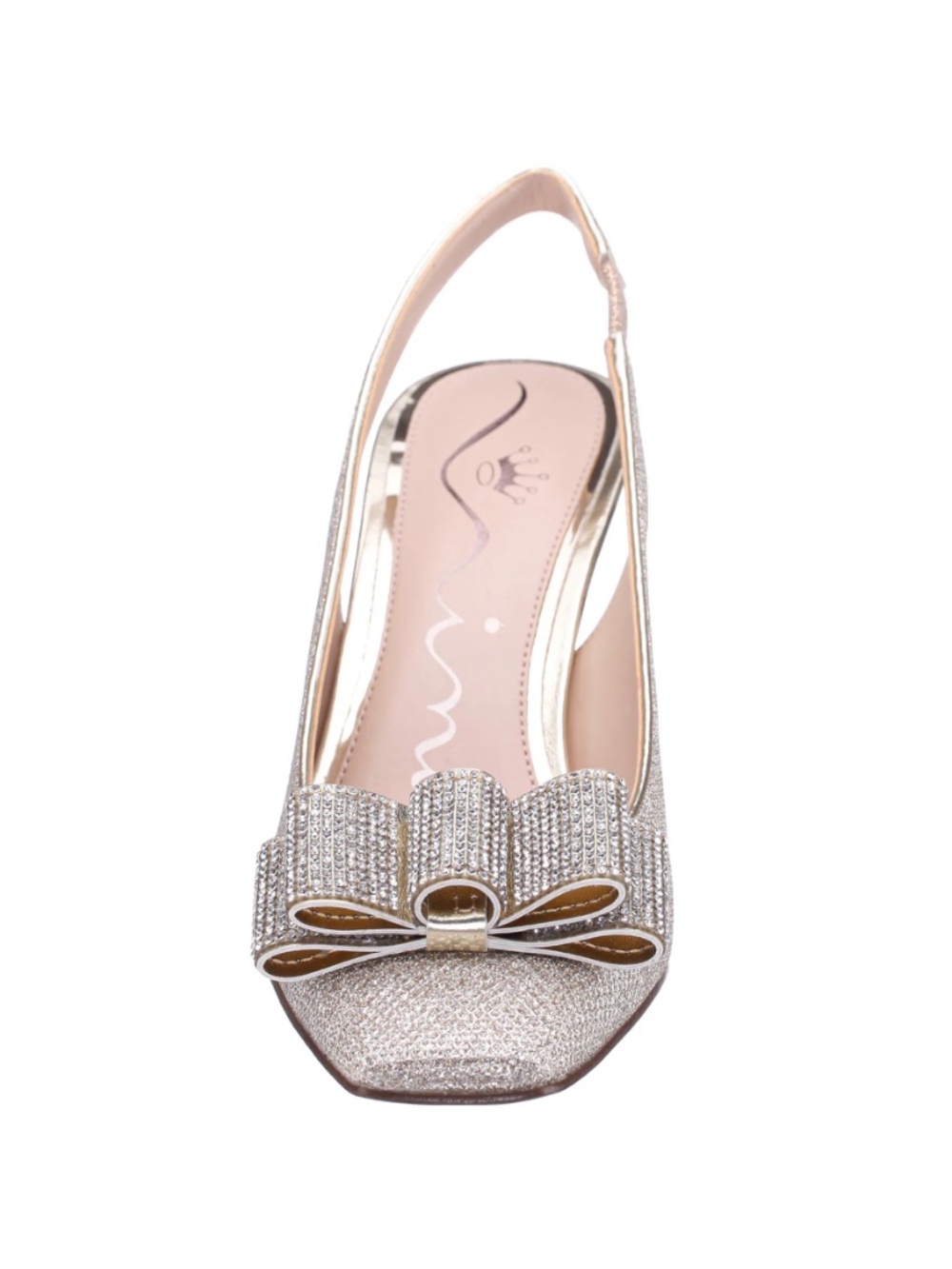 NINA Jolanda Glitter Slingback Pump SZ 8 NWT